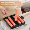 5 Grids Sausage Cooking Tool Pre-Seasoned Grilled Sausage Pot Hot Dog  Pan Sausage Fry Pan for Outdoor Kitchen Breakfast