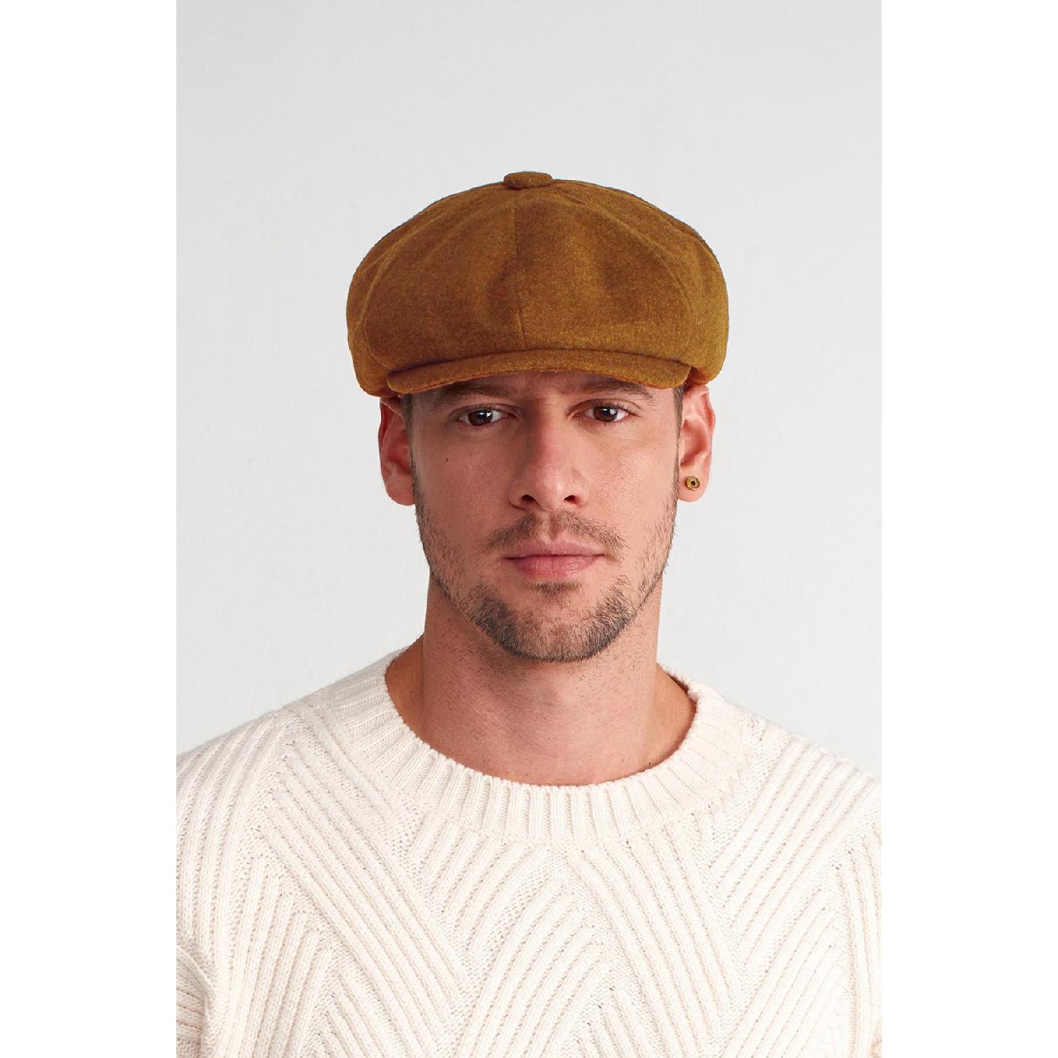 

Men s Camel Cap Baretta Beckham Peaky Blinders Hat бордовий