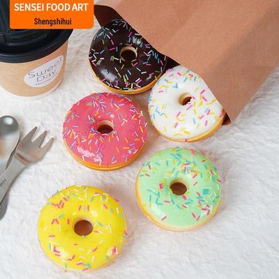 Modelo de Rosquilla de Simulación de PU para Exhibición en Pastelería, Decoración del Hogar y Juguete
