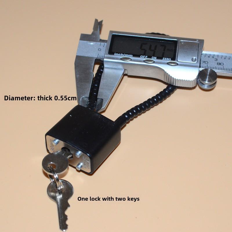 Extended Wire Rope Padlock for Cabinets – Anti-Theft Long Beam Lock