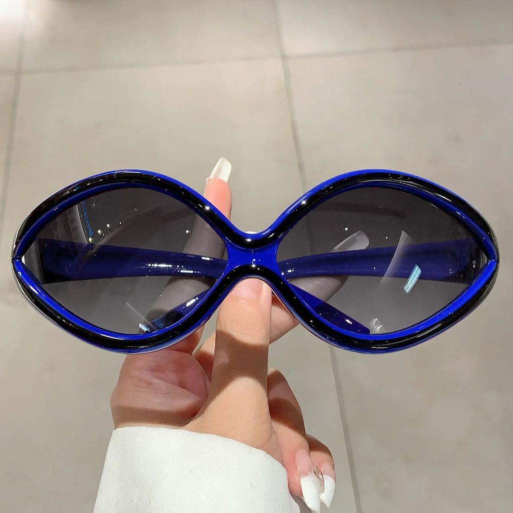 Y2k Cat Eye Sunglasses for Women Men Punk Fashion Stylish UV400 Eyewear Trendy Brand Designer Futuristic Outdoor Shades