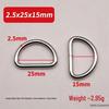 Metal D-Ring Buckle for Pet Webbing and Accessories