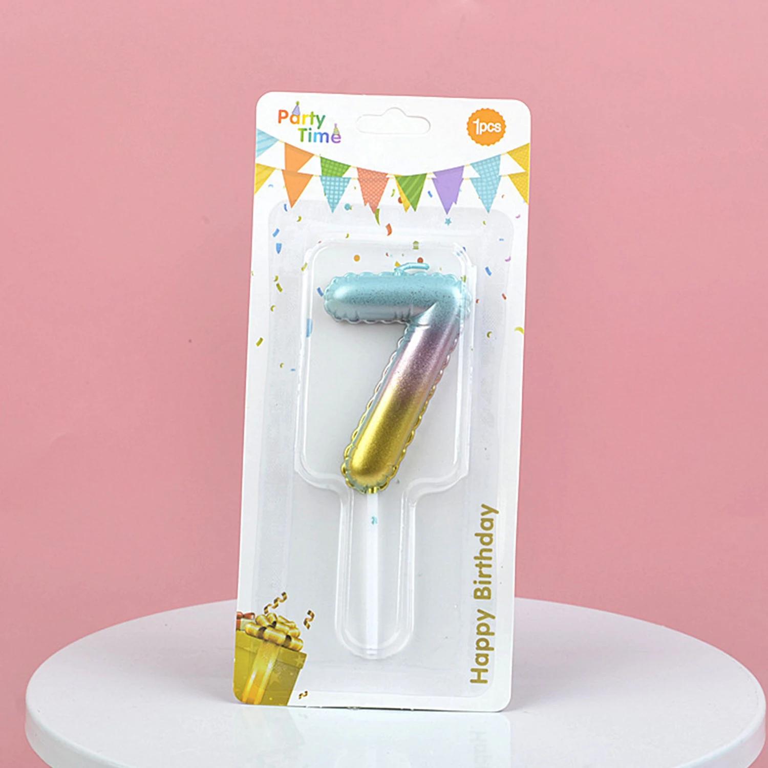 

Creative Number Candles Color Candle Birthday Cake Decoration Gradient Cake Love Topper Party Supplies Decorate Boys Girls 123