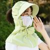 Breathable Women Uv Protection Riding Supplies Rechargeable Wide Brim Neck Cooling Cap Sun Shading Cap Fishing Fan Hat Sun Hat