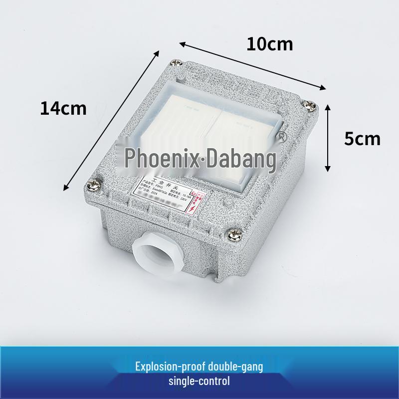 86 Type Industrial Explosion-Proof Wall Switch & Socket with Lighting Switch - EX Certified, 220V