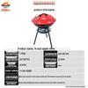 Portable Outdoor Apple BBQ Grill for Camping and Courtyard