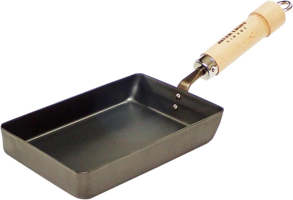 River Light Goku JAPAN Iron Tamagoyaki Frying Pan, Small, Iron Nitride Finish, Induction Compatible, Rust Resistant, Made in Japan, J1613