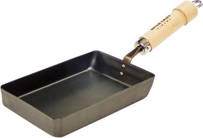 River Light Goku JAPONIA Żelazko do Tamagoyaki Patelnia Nitryd Indukcja Rdza Wyprodukowano w J1613 Patelnia, Mała, Wykończenie, Kompatybilny, Odporny, Japonia,