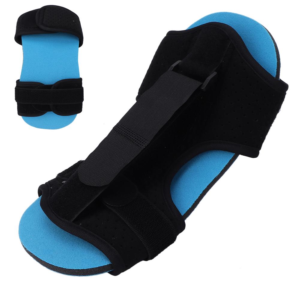 Foot Drop Orthotic Brace Adjustable Ankle Fixed Plantar Fasciitis Splint Support Brace Blue