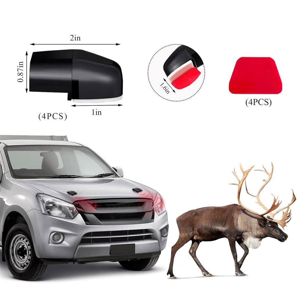 4 Deer Whistles Sonic Wildlife Warning Device Animal Alert Car