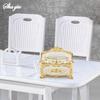 European Style Tissue Box, High-end Hotel Restaurant Napkin Extraction Box, Living Room Desktop Paper Extraction Storage Box