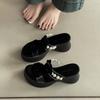 Design Sense Transparent with Flower Pearl Slippers Women's Summer Fashion Casual Thick Bottom Slope Heel Cool Slippers Tide