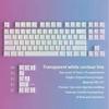 Xiaomi 134 Keys Blue Contour Side Print RGB Backlit Keycaps Double Shot PBT Keycaps Cherry Profile for MX Switches Mechanical Keyboard