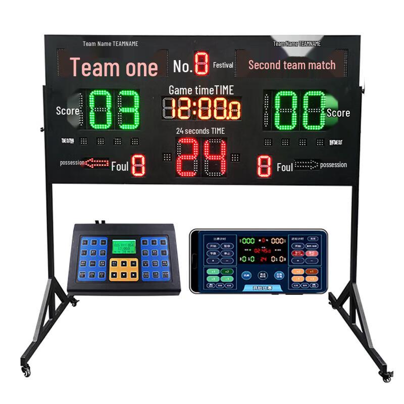 Portable Electronic Scoreboard & 24-Second Timer