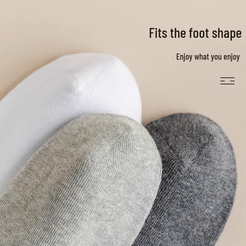 Langsha Men's 100% Cotton Antibacterial Mid-Calf Dress Socks