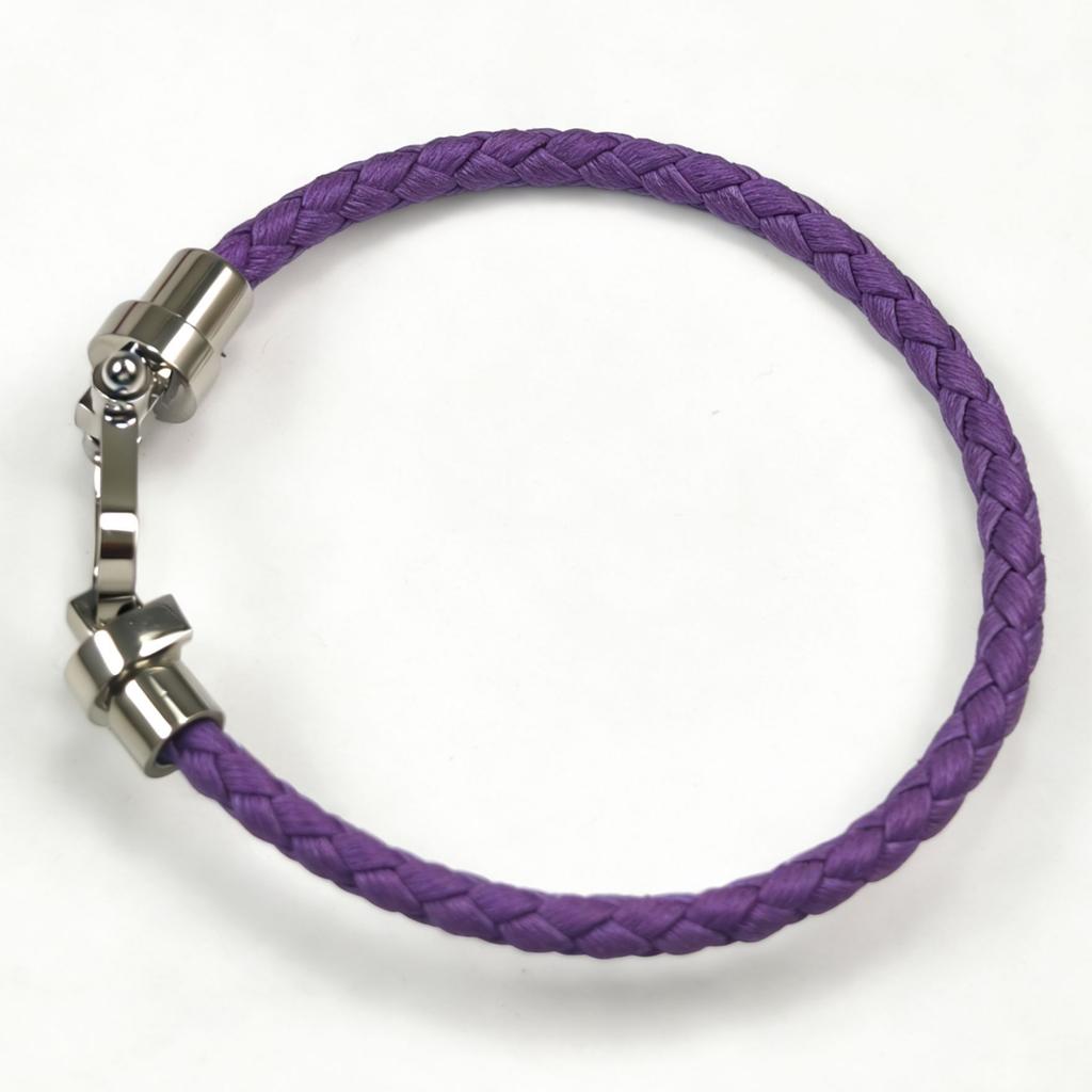 European and American Fashion U-shaped Bracelets Multi-color Braided Leather Rope Magnet Buckle Horseshoe Bracelet Personality Trend