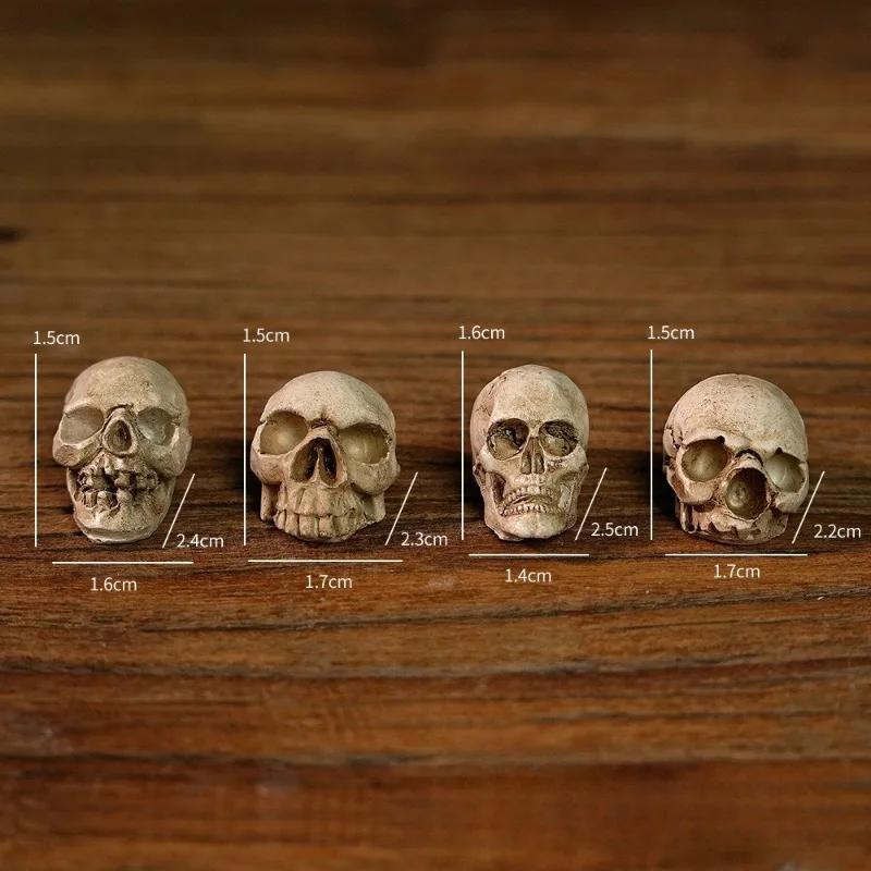 

Halloween Skull Head Decor Bulk Pack 20Pcs Miniature Collectibles Garden Pots Party Sculptures DIY Displays Halloween Dec