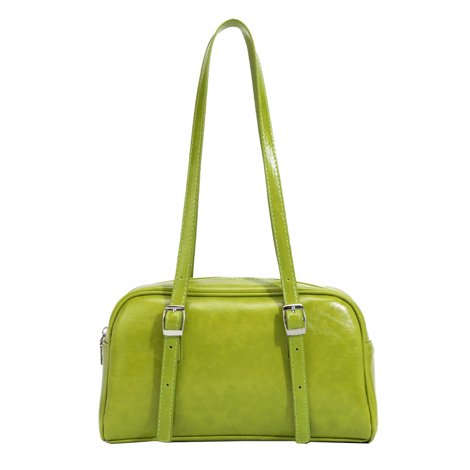 

Горизонтальная сумка через плечо Boston для большой вечеринки [Lapimou] сумка, сумка, сумочка, сумка, сумка на одно плечо, женщины, через плечо, горизонтальная, серебристая, A4, большая, зелёный