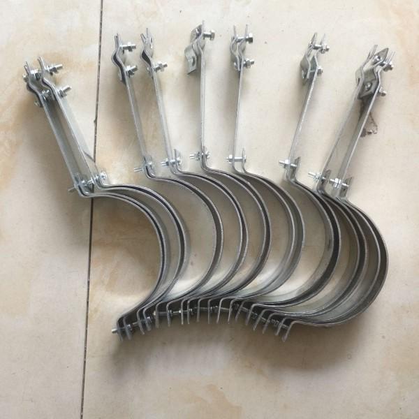 Cast Iron Pipe Lightning Rod Clamp for Rooftop Vent & Rebar, Lightning Protection Clip 75