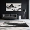 Chinese Stijl Zwart Wit Inkt Wassen Tapijten Decoratie Woonkamer Gemakkelijk Schoon Slaapkamer Antislip Kleed Lounge Wasbaar Zachte Vloermat