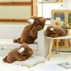 Simulated Yak Plush Toys Cattle Stuffed Doll Soft Home Decor Toys Toys Hobbies Collection Kids Dolls Creative Birthday Gifts