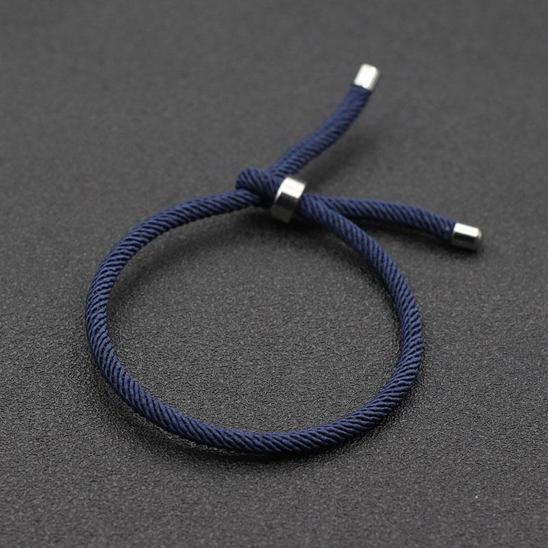 New Minimalist Rope Bracelet Men 100% Unfading Stainless Steel Braclet Adjustable Cord Chain Braslet Pulseira Homme Gift For Him