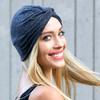 Solid Color Pleated Women Cancer Chemo Hat Beanie Turban Head Scarf Wrap Cap