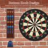 Wall Mounted Darts Stand Wooden Darts Holder Set with Metal Hook 12 Slot Large Capacity Dart Storage Stand Display Rack for Play