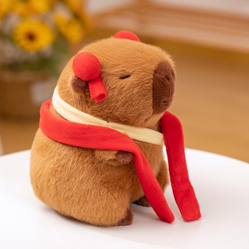 

Новая кукла капибара Нечжа, плюшевая игрушка, милая кукла капибара в стиле Гочао, превращается в капибару Нечжу 23cm