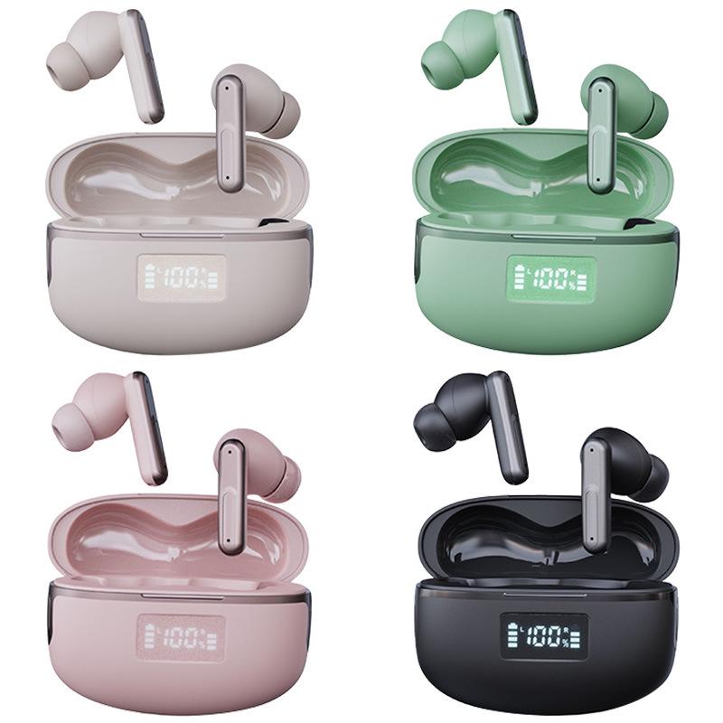 AI-Powered In-Ear Wireless Sports Noise Cancelling Headphones with Digital Display & Long Battery Life