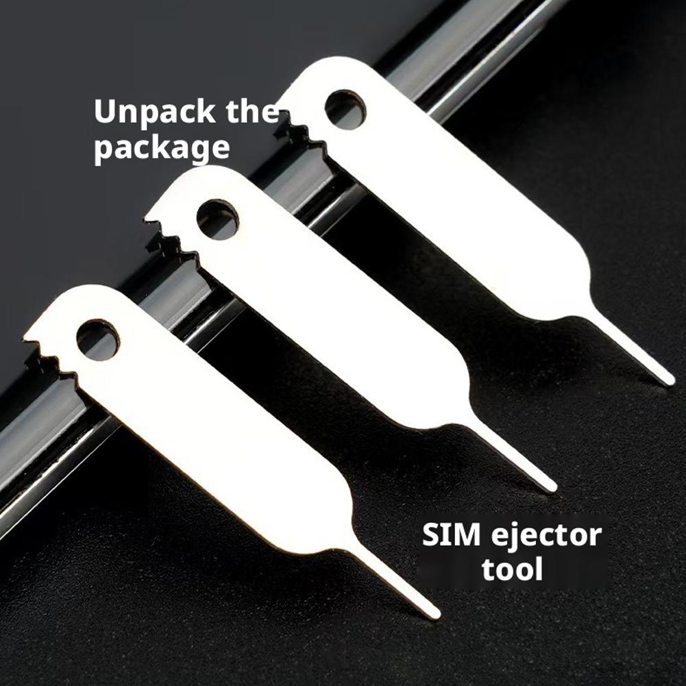 10Pcs Universal SIM Card Eject Pin Needle Tool For iPhone Android, 2-in-1 SIM Tray Open Pin & Package Opener