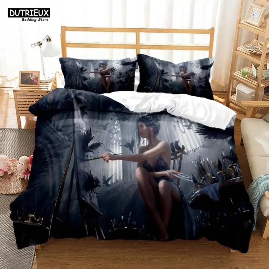 

Sexy Beauty Charm Bedding Set For Bedroom Soft Modern Bedspreads Comefortable Kids Duvet Cover Quilt Cover And Pillowcase EU Single(135*200cm)3pcs