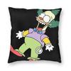 The Simpsons Cartoon Pillowcase Soft Polyester Cushion Cover Decorations Throw Pillow Case Cover Car Square Cm