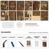 Non-Toxic Diy Retro Bookstore Bookshelf Model 3D Wooden Puzzle Assemble Book Nook Shelf Miniature Building Kits Handmade Toys