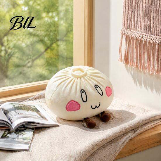 Kleines Schreibtischkissen Niedliches Knödel-Plüschkissen, Gedämpftes Brötchen Stofftier, Weiches Faules Bequemes Spielzeug Geschenk Sofakissen, 28/40cm Heimdekoration für
