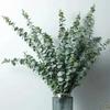 Green Artificial Eucalyptus Branches Fake Eucalyptus Leaves Stems Plants Flower Bouquet Wedding Christmas Party Decor Wholesale