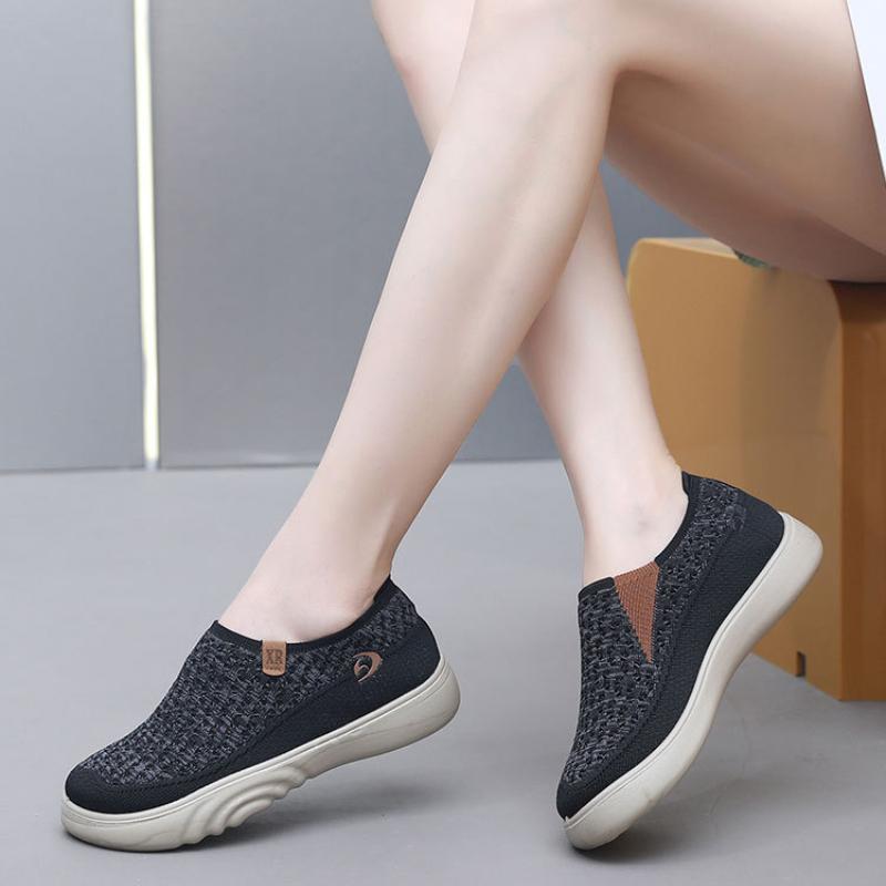 Fashion 2025 New Shoes for Woman Vulcanize Shoes Autumn Mesh Breathable Round Toe Flats Ladies Fisherman Shoes Platform Casual Sneakers