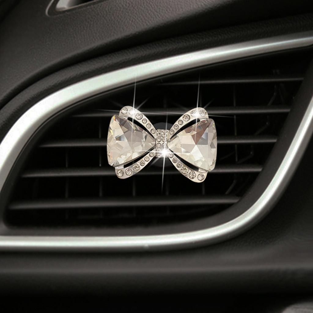 Clipe de Perfume para Carro Borboleta de Strass de Cristal Transfronteiriço Clipe Decorativo de Fragrância para Saída de Ar