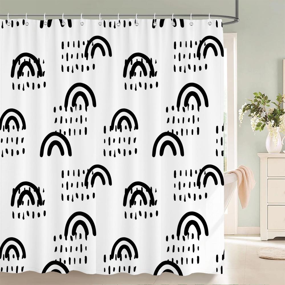 1 pack Children's cartoon style polyester shower curtain waterproof cloth bathroom partition curtain home decorative curtain