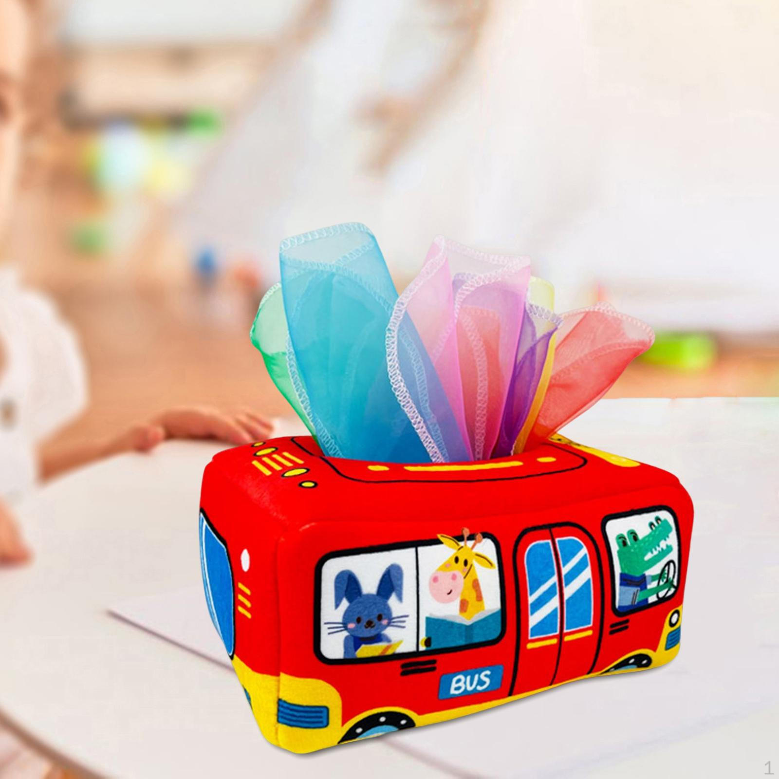 Tissue Box Toys Interactive Early Education Development Car_18cmx12cmx9cm
