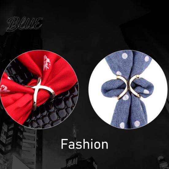 Durable Scarf Fastener Button X-Type Design Compact Size Versatile Alloy