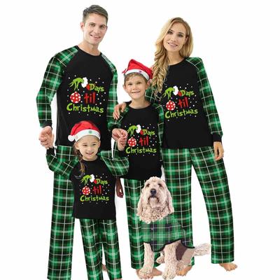 Christmas Prints Family Matching Long Sleeve Tops+Pants Set Family Matching Sets