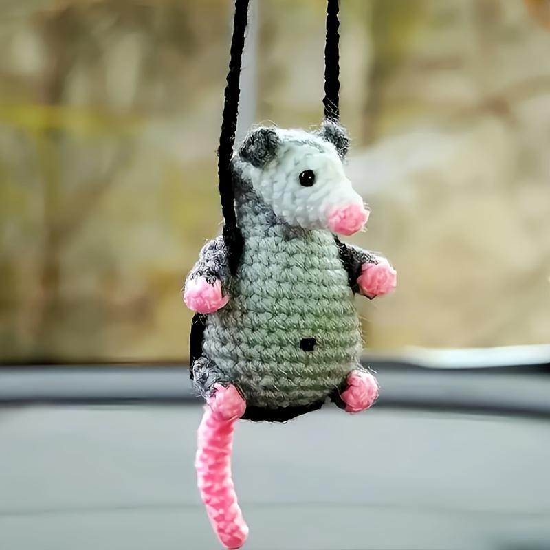 

1 упаковка, підвісні прикраси для автомобіля Possum, 2024 новий подарунок для дзеркала заднього виду Possum, аксесуари для гойдалки автомобіля, миле автомобільне дзеркало, естетична прикраса 1PC Swing Possum
