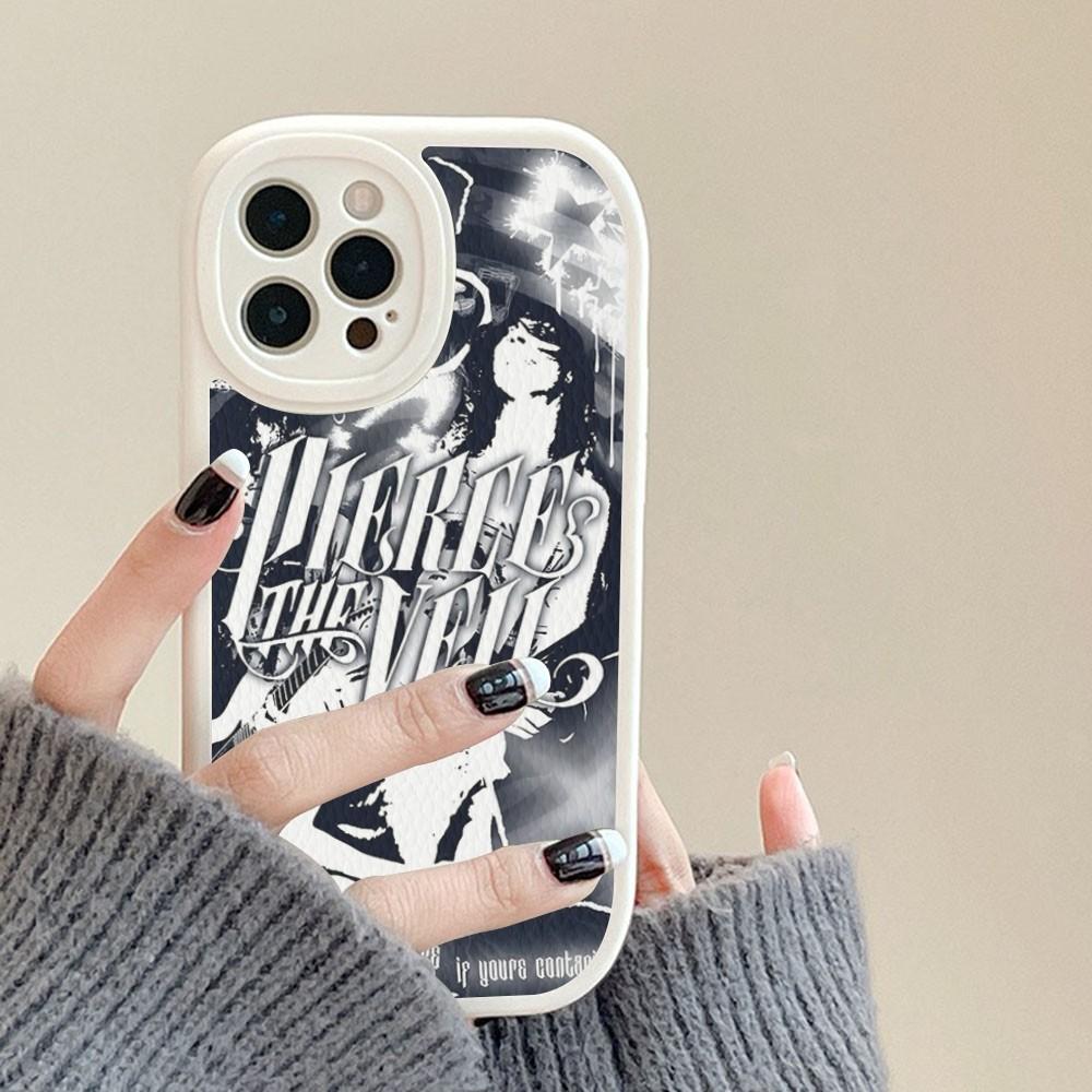 P-Pierce The Veil Band Phone Case Hard Leather For iPhone 16 15 14 13 12 Mini 11 14 Pro Max Xs X Xr 7 8 Plus Fundas