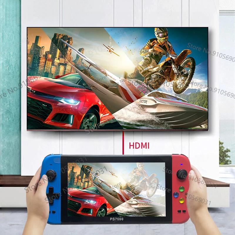 Best Selling Ps7000 Game Console Hd Retro Portable 7 Inch Handheld Video Game Console 6000+ Games Handheld Game Player Console