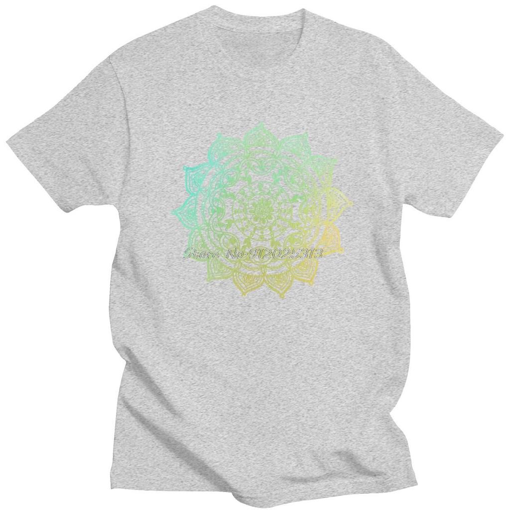 Fashion Buddhism Mandala T Shirt Unisex Cotton Clothes Geometric Flower Of Life Tee Tops O-Neck Short Sleeve Designer Tshirt Gift