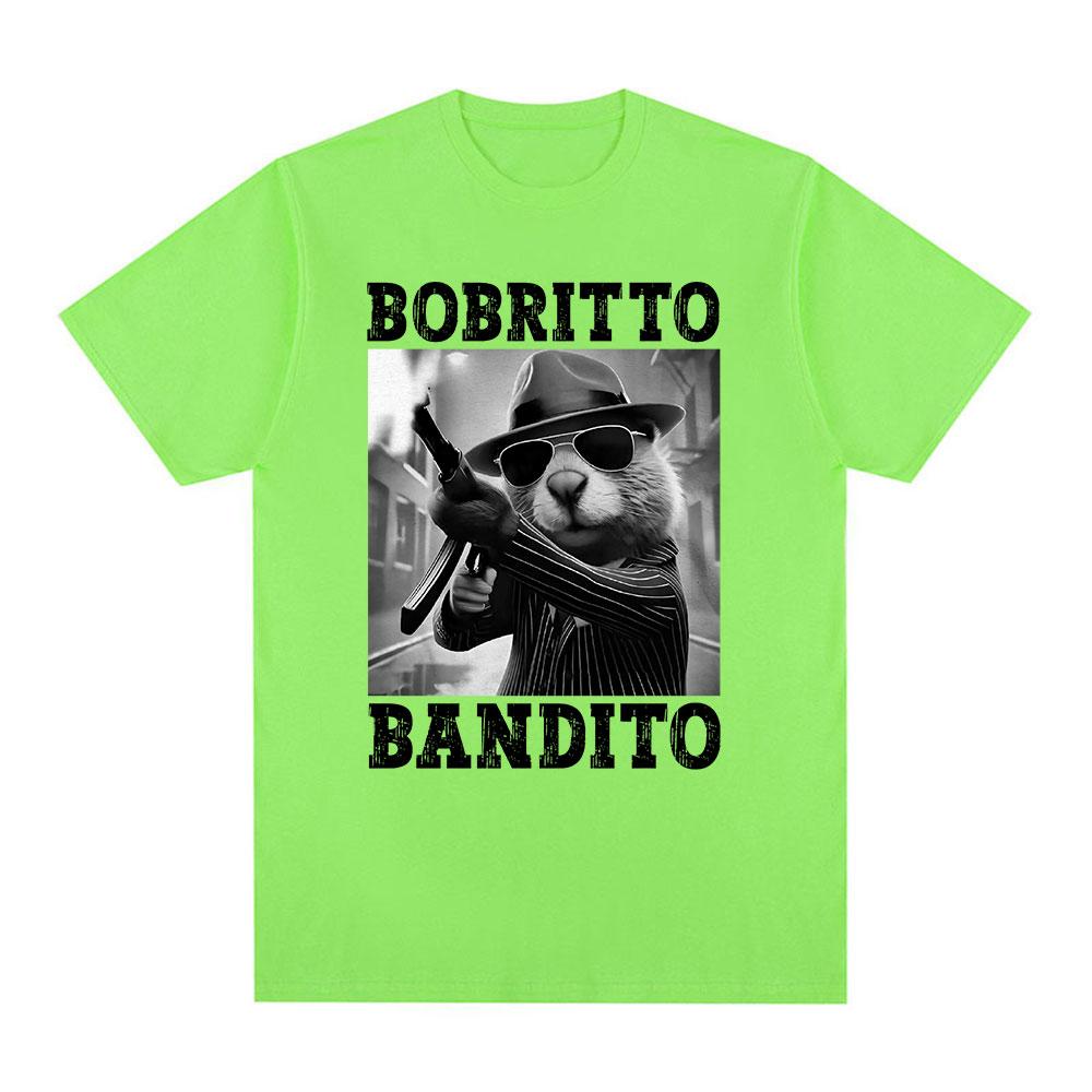 

Bobrito Bandito Beaver Funny Meme T-shirt Men Women Clothing Fashion Humor T Shirts Summer Cotton O-Neck Tops T Shirt Streetwear 4XL