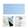 Letter A To Z Mold Alphabets & Number Silicone Mold Epoxy Resin Mold for Jewelry Making Findings Supplies Accessories