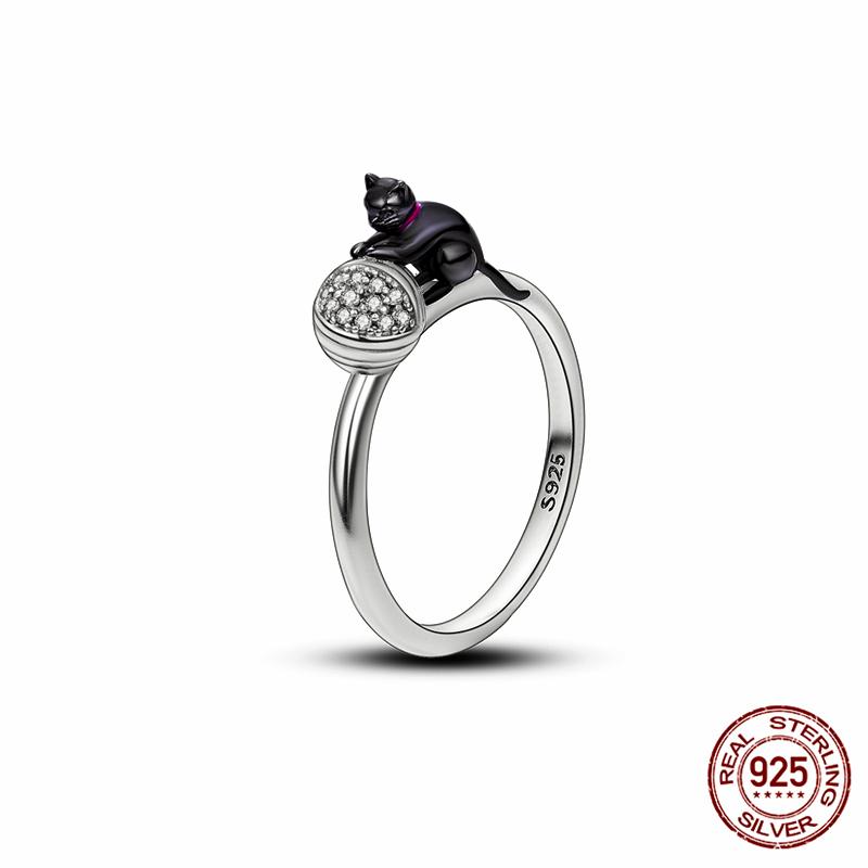 Brand New 100% Genuine 925 Silver Women's Ring Original Heart Crown Rose Gold Crystal Engagement Ring Wedding Anniversary Jewelr