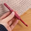 2mm-6mm Red Soft Rubber Grip Cushioned Handles Crochet Needles Knitting Needles  Mom's Gift